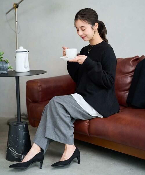 Maison de CINQ / メゾン ドゥ サンク ニット・セーター | 【小さいサイズ】フレアーシルエットチュニックニット/洗える | 詳細30