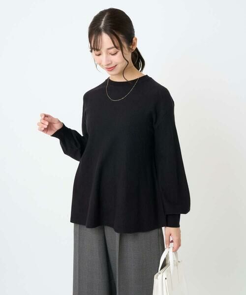 Maison de CINQ / メゾン ドゥ サンク ニット・セーター | 【小さいサイズ】フレアーシルエットチュニックニット/洗える | 詳細4