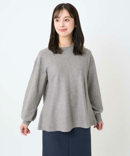 Maison de CINQ / メゾン ドゥ サンク ニット・セーター | 【小さいサイズ】フレアーシルエットチュニックニット/洗える | 詳細6