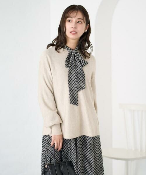 Maison de CINQ / メゾン ドゥ サンク ニット・セーター | 【小さいサイズ】フレアーシルエットチュニックニット/洗える | 詳細8