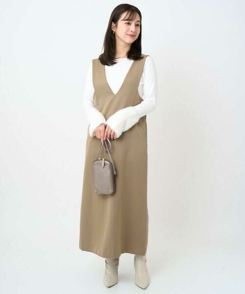 Maison de CINQ / メゾン ドゥ サンク ニット・セーター | 【小さいサイズ】フェザー切替えコンパクトリブニット/洗える | 詳細27