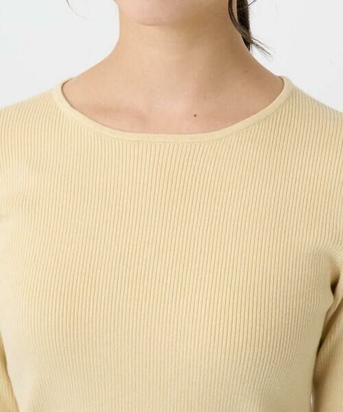 Maison de CINQ / メゾン ドゥ サンク ニット・セーター | 【小さいサイズ】フェザー切替えコンパクトリブニット/洗える | 詳細8