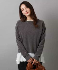 Maison de CINQ / メゾン ドゥ サンク ニット・セーター | 【小さいサイズ】モールヤーンボートネックニット/洗える