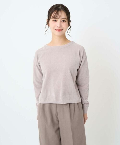 Maison de CINQ / メゾン ドゥ サンク ニット・セーター | 【小さいサイズ】モールヤーンボートネックニット/洗える | 詳細11