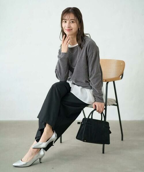 Maison de CINQ / メゾン ドゥ サンク ニット・セーター | 【小さいサイズ】モールヤーンボートネックニット/洗える | 詳細22