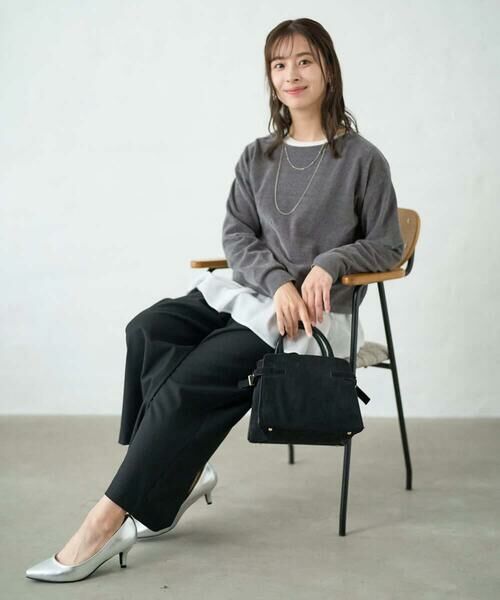 Maison de CINQ / メゾン ドゥ サンク ニット・セーター | 【小さいサイズ】モールヤーンボートネックニット/洗える | 詳細23