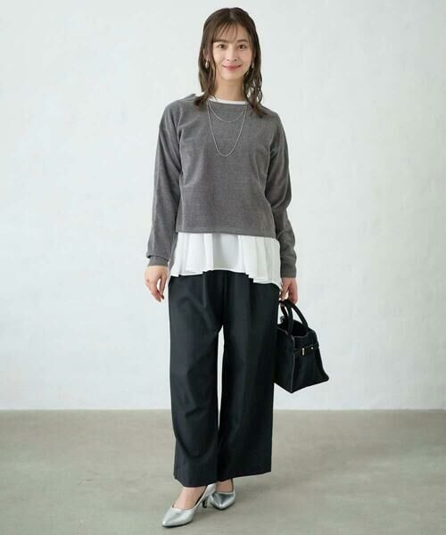 Maison de CINQ / メゾン ドゥ サンク ニット・セーター | 【小さいサイズ】モールヤーンボートネックニット/洗える | 詳細25