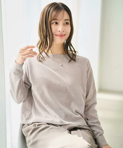 Maison de CINQ / メゾン ドゥ サンク ニット・セーター | 【小さいサイズ】モールヤーンボートネックニット/洗える | 詳細6