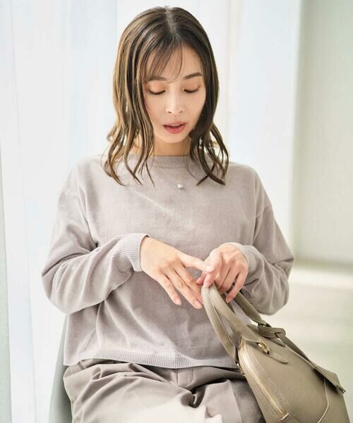 Maison de CINQ / メゾン ドゥ サンク ニット・セーター | 【小さいサイズ】モールヤーンボートネックニット/洗える | 詳細7