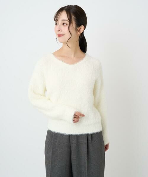 Maison de CINQ / メゾン ドゥ サンク ニット・セーター | 【小さいサイズ】フェザーニットプルオーバー/前後2way/洗える | 詳細5