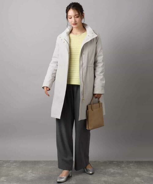 Maison de CINQ / メゾン ドゥ サンク ニット・セーター | 【小さいサイズ】シアーボーダーボリュームパフスリーブニット/洗える | 詳細15