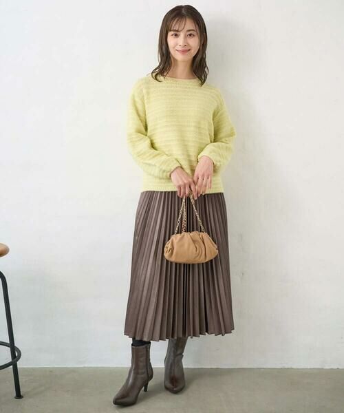 Maison de CINQ / メゾン ドゥ サンク ニット・セーター | 【小さいサイズ】シアーボーダーボリュームパフスリーブニット/洗える | 詳細23