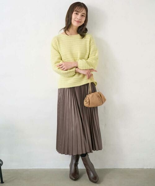 Maison de CINQ / メゾン ドゥ サンク ニット・セーター | 【小さいサイズ】シアーボーダーボリュームパフスリーブニット/洗える | 詳細25