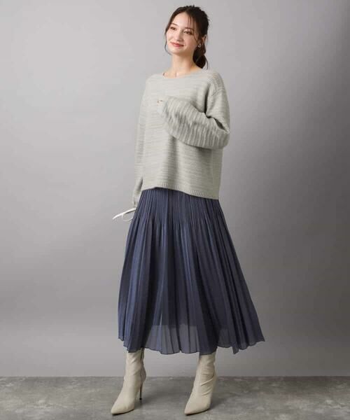 Maison de CINQ / メゾン ドゥ サンク ニット・セーター | 【小さいサイズ】シアーボーダーボリュームパフスリーブニット/洗える | 詳細3