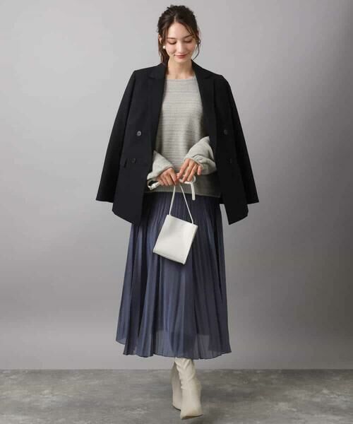 Maison de CINQ / メゾン ドゥ サンク ニット・セーター | 【小さいサイズ】シアーボーダーボリュームパフスリーブニット/洗える | 詳細6