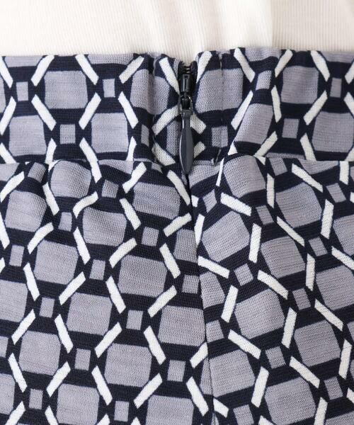 Maison de CINQ / メゾン ドゥ サンク ロング・マキシ丈スカート | 【小さいサイズ】スクエア幾何柄フレアースカート/洗濯機で洗える | 詳細14