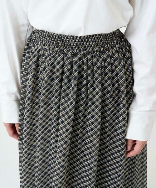 Maison de CINQ / メゾン ドゥ サンク ロング・マキシ丈スカート | 【小さいサイズ】チェック柄シフォンスカート/洗濯機で洗える | 詳細23