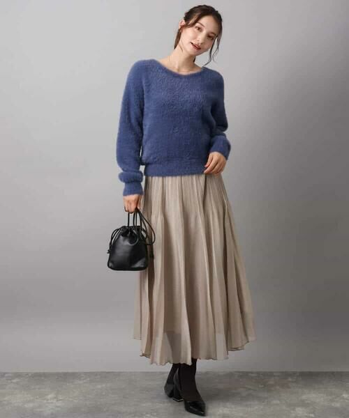 Maison de CINQ / メゾン ドゥ サンク ロング・マキシ丈スカート | 【小さいサイズ】ブライトシアープリーツスカート/洗える | 詳細14