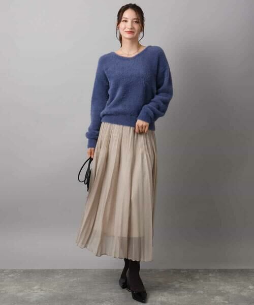 Maison de CINQ / メゾン ドゥ サンク ロング・マキシ丈スカート | 【小さいサイズ】ブライトシアープリーツスカート/洗える | 詳細15