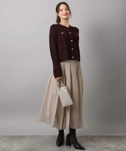 Maison de CINQ / メゾン ドゥ サンク ロング・マキシ丈スカート | 【小さいサイズ】ブライトシアープリーツスカート/洗える | 詳細9