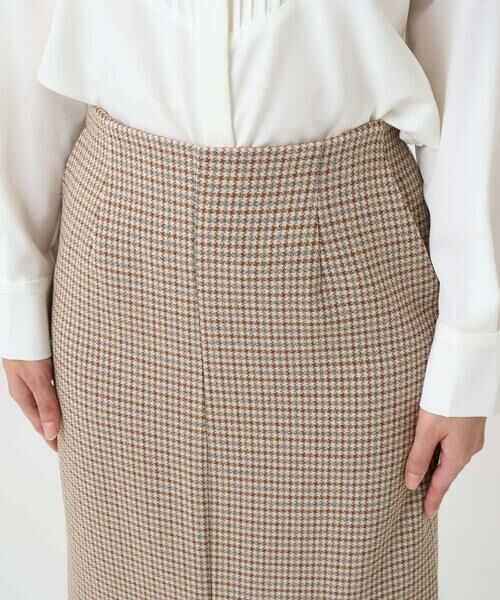 Maison de CINQ / メゾン ドゥ サンク ロング・マキシ丈スカート | 【小さいサイズ】ガンクラブチェック柄ナロースカート/洗える | 詳細10