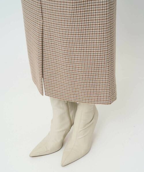 Maison de CINQ / メゾン ドゥ サンク ロング・マキシ丈スカート | 【小さいサイズ】ガンクラブチェック柄ナロースカート/洗える | 詳細12