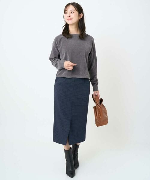 Maison de CINQ / メゾン ドゥ サンク ロング・マキシ丈スカート | 【小さいサイズ】ガンクラブチェック柄ナロースカート/洗える | 詳細16