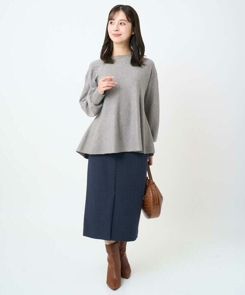 Maison de CINQ / メゾン ドゥ サンク ロング・マキシ丈スカート | 【小さいサイズ】ガンクラブチェック柄ナロースカート/洗える | 詳細19