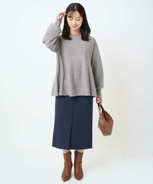 Maison de CINQ / メゾン ドゥ サンク ロング・マキシ丈スカート | 【小さいサイズ】ガンクラブチェック柄ナロースカート/洗える | 詳細20