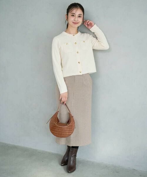 Maison de CINQ / メゾン ドゥ サンク ロング・マキシ丈スカート | 【小さいサイズ】ガンクラブチェック柄ナロースカート/洗える | 詳細21