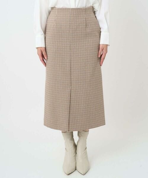 Maison de CINQ / メゾン ドゥ サンク ロング・マキシ丈スカート | 【小さいサイズ】ガンクラブチェック柄ナロースカート/洗える | 詳細6