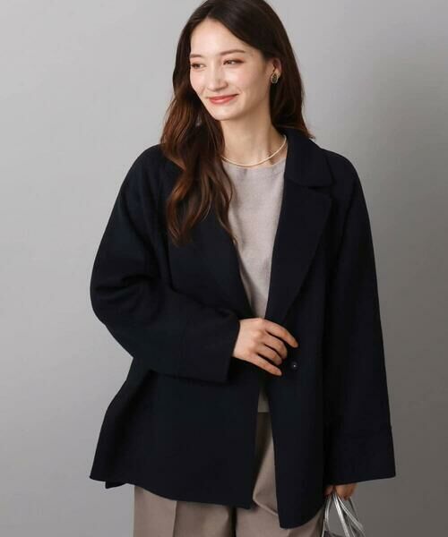 Maison de CINQ / メゾン ドゥ サンク その他アウター | 【小さいサイズ】スムースリバー ミドル丈コート | 詳細1