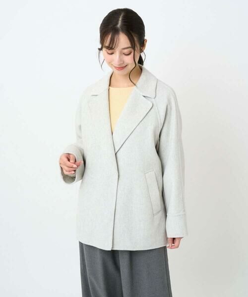 Maison de CINQ / メゾン ドゥ サンク その他アウター | 【小さいサイズ】スムースリバー ミドル丈コート | 詳細2