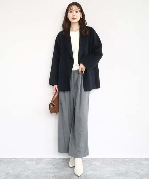 Maison de CINQ / メゾン ドゥ サンク その他アウター | 【小さいサイズ】スムースリバー ミドル丈コート | 詳細22