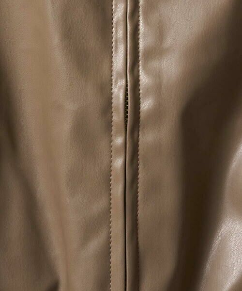 Maison de CINQ / メゾン ドゥ サンク その他アウター | 【小さいサイズ】ステンカラーフェイクレザーブルゾン/洗える | 詳細16
