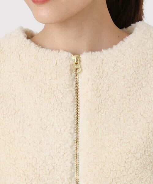 Maison de CINQ / メゾン ドゥ サンク その他アウター | 【小さいサイズ】ノーカラーボアブルゾン/洗える | 詳細7