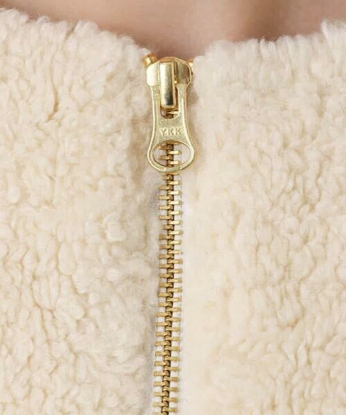 Maison de CINQ / メゾン ドゥ サンク その他アウター | 【小さいサイズ】ノーカラーボアブルゾン/洗える | 詳細8