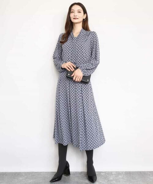 Maison de CINQ / メゾン ドゥ サンク カットソー | 【小さいサイズ】スクエア幾何柄ボウタイカットソー/洗濯機で洗える | 詳細10