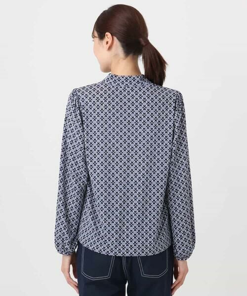 Maison de CINQ / メゾン ドゥ サンク カットソー | 【小さいサイズ】スクエア幾何柄ボウタイカットソー/洗濯機で洗える | 詳細15