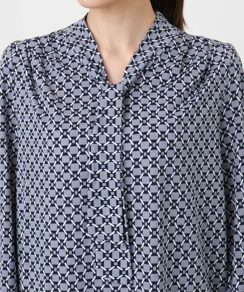 Maison de CINQ / メゾン ドゥ サンク カットソー | 【小さいサイズ】スクエア幾何柄ボウタイカットソー/洗濯機で洗える | 詳細16