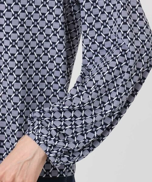 Maison de CINQ / メゾン ドゥ サンク カットソー | 【小さいサイズ】スクエア幾何柄ボウタイカットソー/洗濯機で洗える | 詳細17