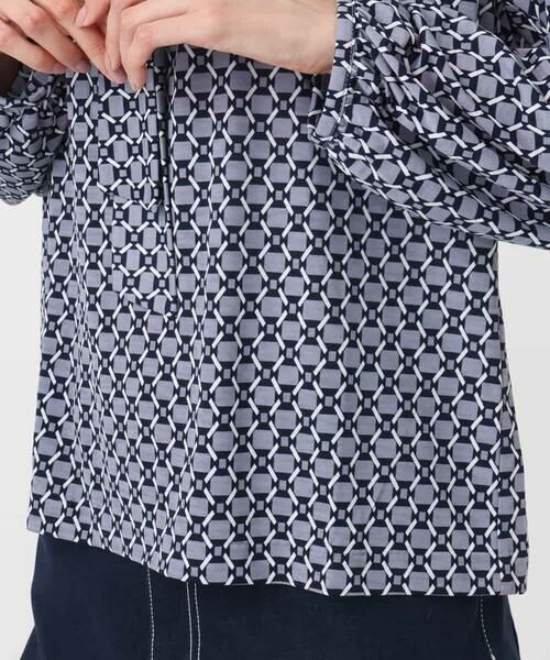 Maison de CINQ / メゾン ドゥ サンク カットソー | 【小さいサイズ】スクエア幾何柄ボウタイカットソー/洗濯機で洗える | 詳細18