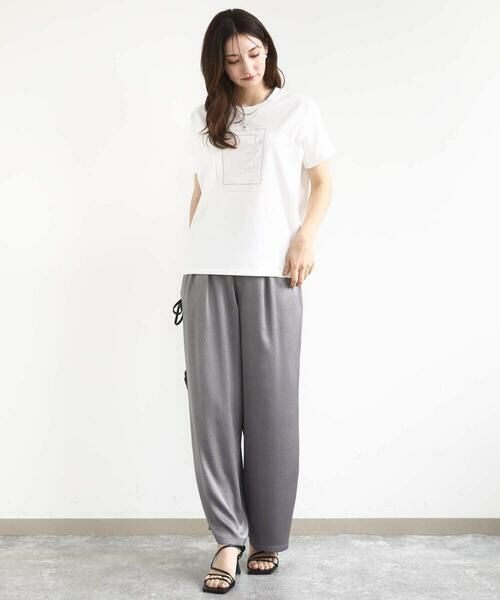 Maison de CINQ / メゾン ドゥ サンク カットソー | 【小さいサイズ】フレームロゴデザインTシャツ/UVカット/接触冷感/洗濯機で洗える | 詳細14