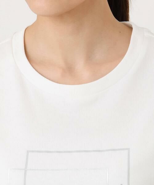 Maison de CINQ / メゾン ドゥ サンク カットソー | 【小さいサイズ】フレームロゴデザインTシャツ/UVカット/接触冷感/洗濯機で洗える | 詳細4
