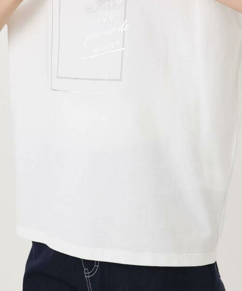 Maison de CINQ / メゾン ドゥ サンク カットソー | 【小さいサイズ】フレームロゴデザインTシャツ/UVカット/接触冷感/洗濯機で洗える | 詳細6