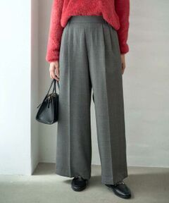 Maison de CINQ / メゾン ドゥ サンク その他パンツ | 【小さいサイズ】ストレートワイドシルエットパンツ（無地・チェック）/洗える