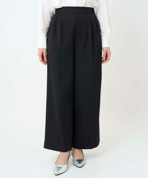 Maison de CINQ / メゾン ドゥ サンク その他パンツ | 【小さいサイズ】ストレートワイドシルエットパンツ(無地・チェック)/洗える | 詳細1