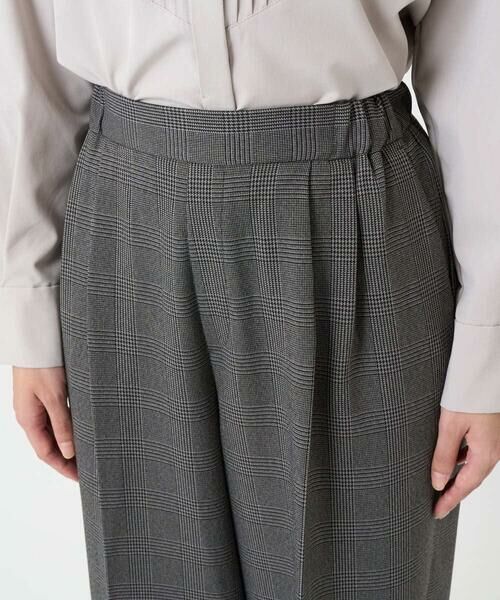 Maison de CINQ / メゾン ドゥ サンク その他パンツ | 【小さいサイズ】ストレートワイドシルエットパンツ(無地・チェック)/洗える | 詳細14