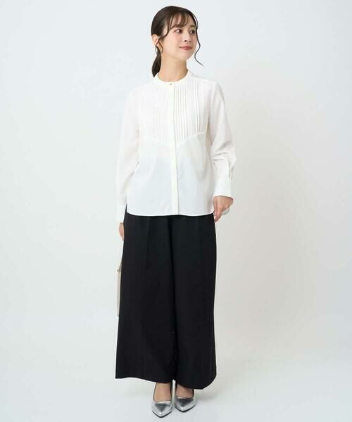 Maison de CINQ / メゾン ドゥ サンク その他パンツ | 【小さいサイズ】ストレートワイドシルエットパンツ(無地・チェック)/洗える | 詳細20