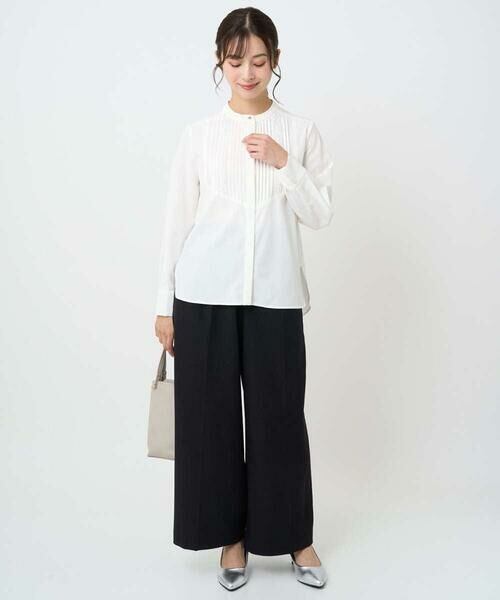 Maison de CINQ / メゾン ドゥ サンク その他パンツ | 【小さいサイズ】ストレートワイドシルエットパンツ(無地・チェック)/洗える | 詳細21